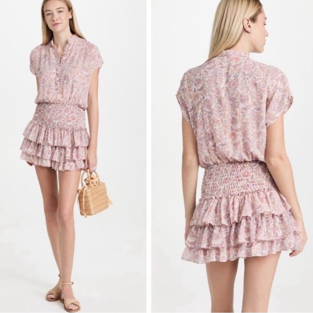 MISA Los Angeles Women's Eloisa Paisley Floral Ruffle Dress Women’s Size S - Picture 1 of 15